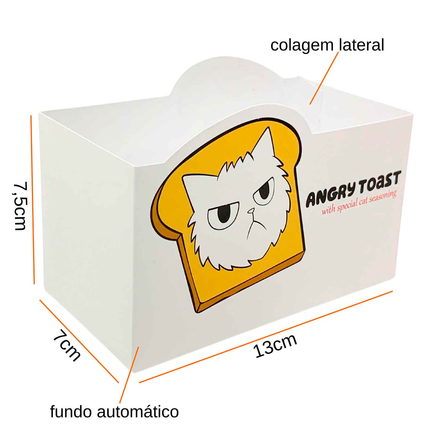 Embalagem Cestinha Multiuso (13 x 7 x 7,5 cm) Personalizada