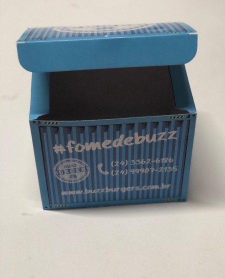 Embalagem Caixa para Lanche (12 x 9 x 12 cm) Personalizada