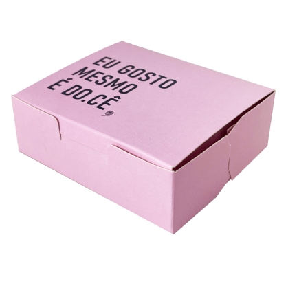 Embalagem Bolo Fatia Retangular (12 x 10 x 4 cm) Personalizada