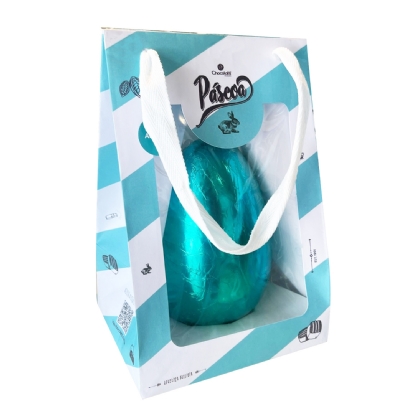 Sacola Offset 180g c/ visor e berço (15 x 12 x 23 cm) Personalizada