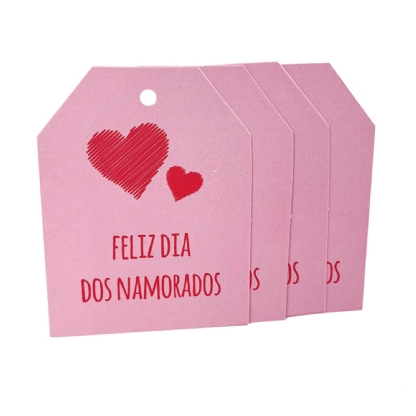 Tag Dia dos Namorados (5,6 x 7,6 cm) - 100 unidades