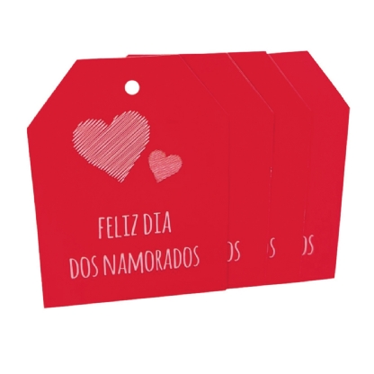 Tag Dia dos Namorados (5,6 x 7,6 cm) - 100 unidades