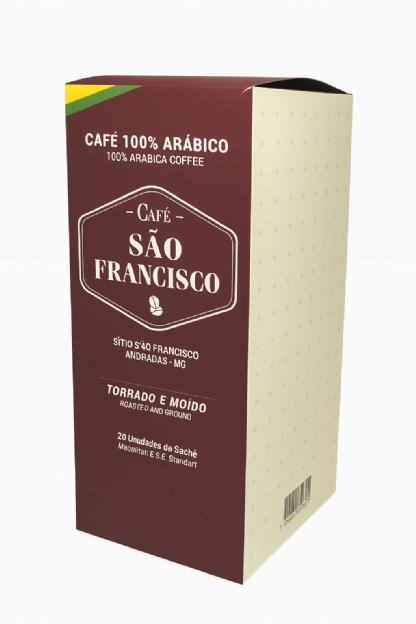 Embalagem Caixa p /Café 20 saches Personalizada