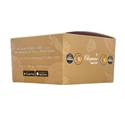 Embalagem para Lanche Gourmet / Hambúrguer (12,4 x 12,4 x 7,4 cm) Personalizada