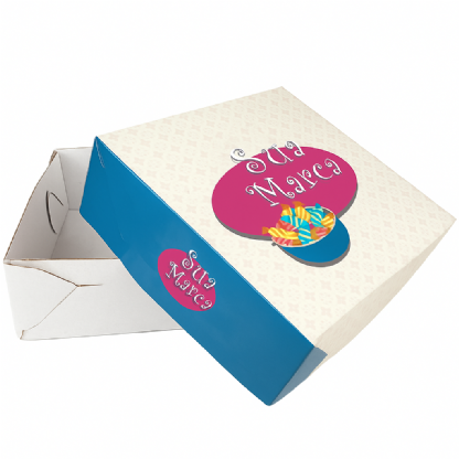 Embalagem Multiuso para Doces e Salgados (20 x 20 x 7 cm) Personalizada