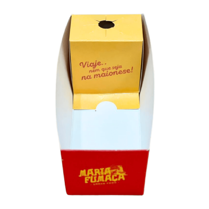 Embalagem para Porções c/ base molho (19 x 6,5 x 6 cm) Personalizada