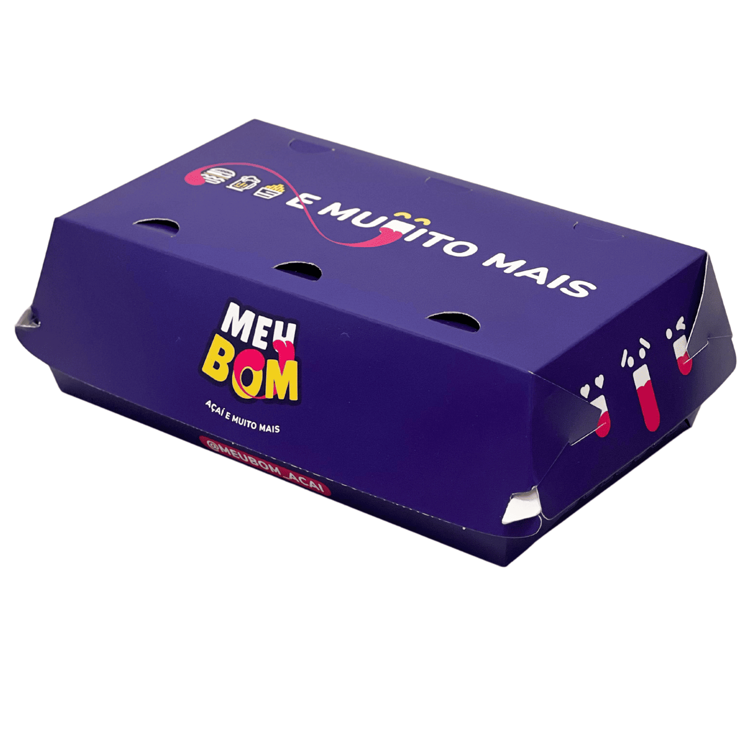 Embalagem Para Porção, Fritura (22 x 12 x 8 cm) Personalizada