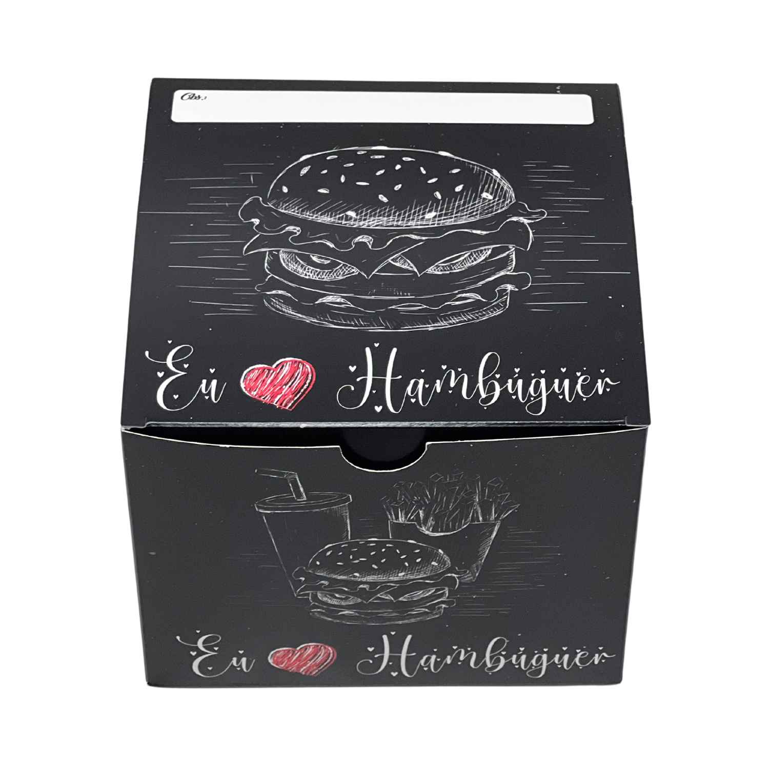 Embalagem Lanche, Hamburguer Gourmet Plus - 50 Unidades
