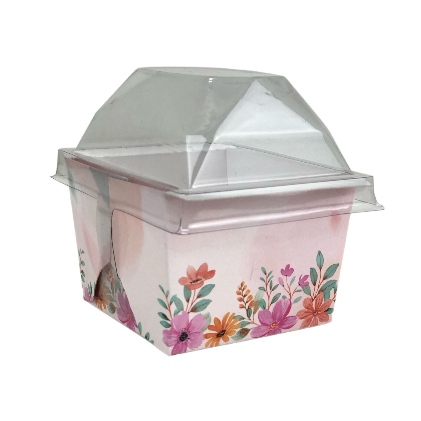 Forma Forneável (6 x 6 x 5 cm) Com Tampa - 100 Unidades