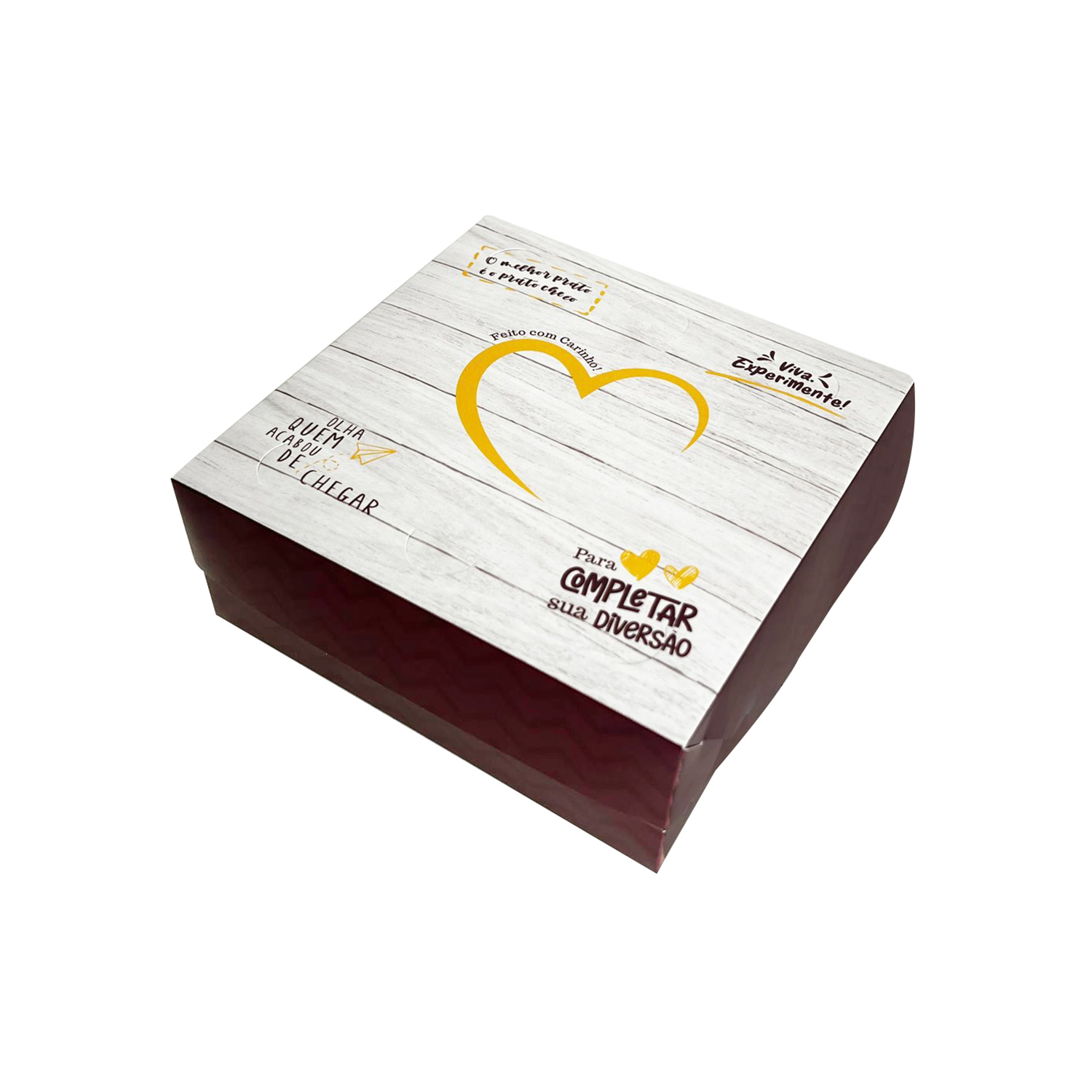 Embalagem Delivery Frituras P - 500g (15 x 15 x 6 cm) Personalizada