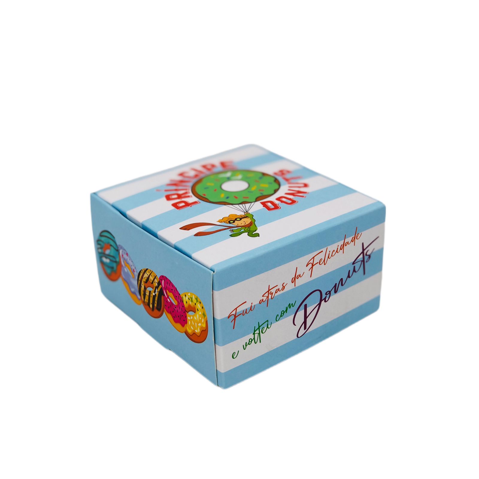 Embalagem para Donuts (10,5 x 10,5 x 6 cm) Personalizada