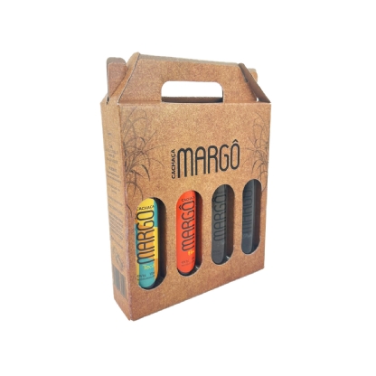 Embalagem Com 4 Cavidades c/ Visor Vazado (18 x 4,5 x 18,7 cm) Personalizada