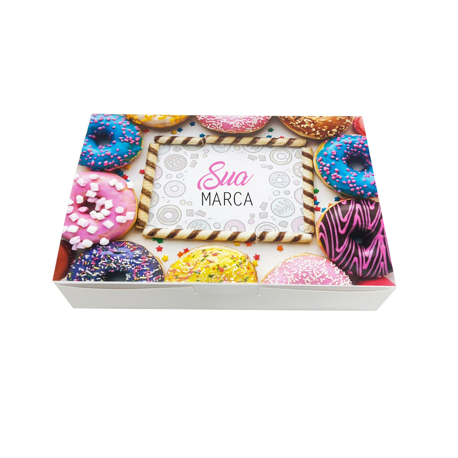 Embalagem para Donuts M (25 x 17 x 5 cm) Personalizada