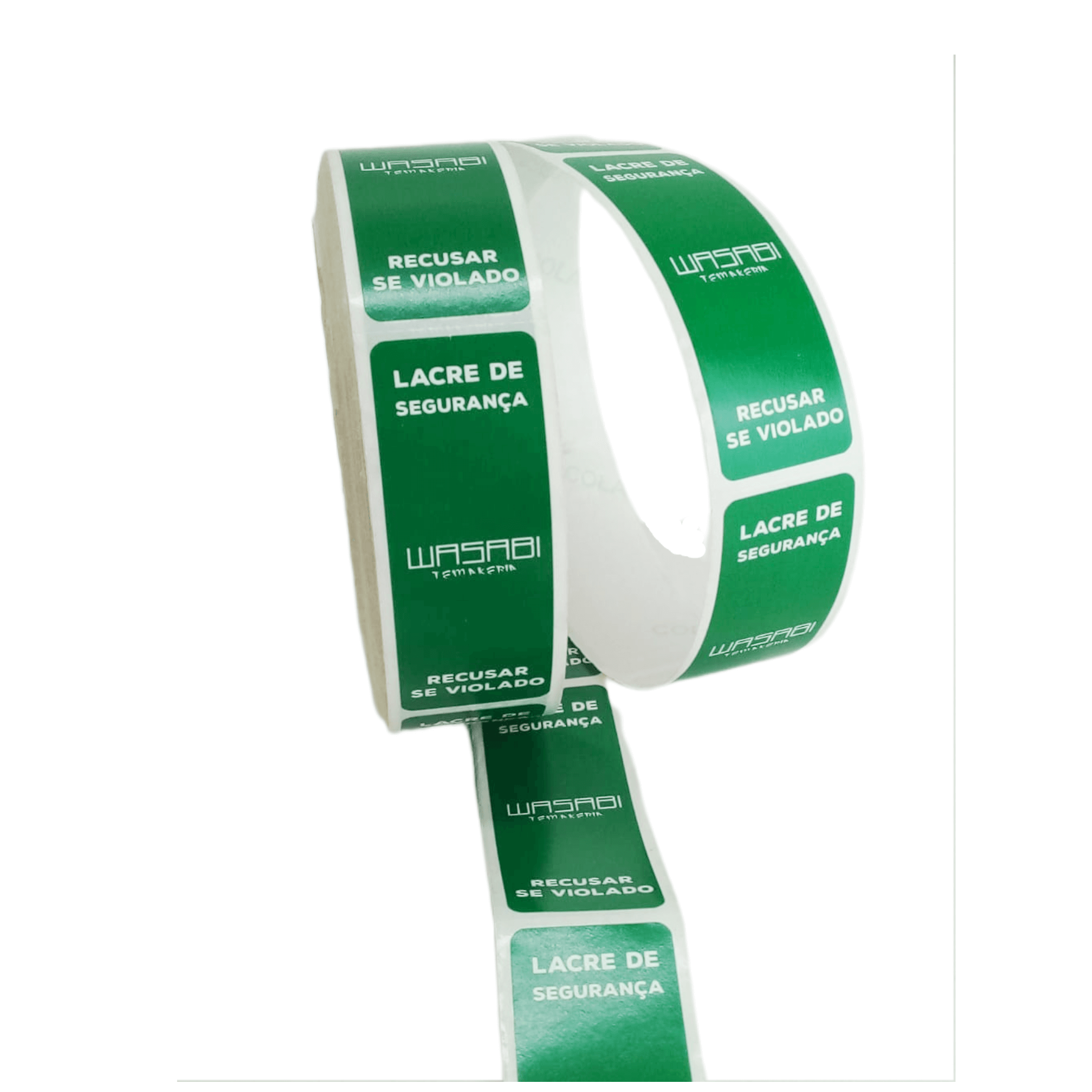 Etiqueta Lacre Adesivo Rolo (2,5 x 7 cm) 1 cor Personalizado