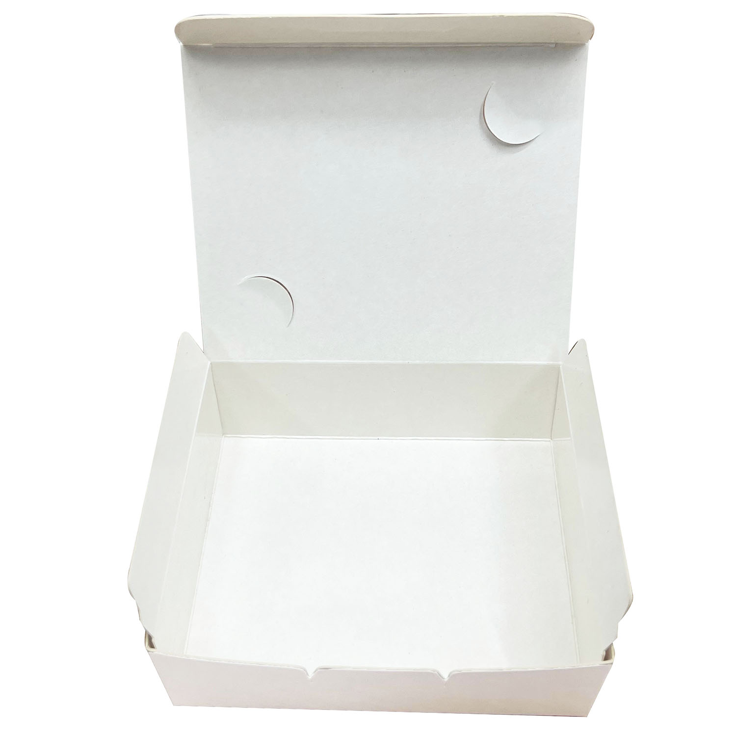 Embalagem Bolo Fatia retangular c/ Plastificação (12 x 10 x 4 cm) Branca - 100 Unidades