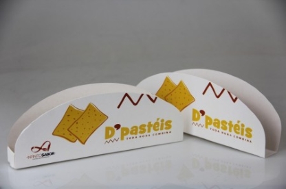 Caixa p/ Pastel, Tapioca, Bubble, Waffle (20 x 2,5 x 7,5 cm) - 100 unidades