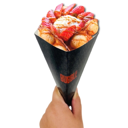 Embalagem Cone Bubble Waffle, Crepe, Wrap - 100 Unidades