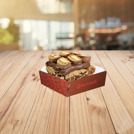 Forminha Berço p/ Brownie / Palha Italiana (5,7 x 5,7 x 2,3 cm) - 100 unidades