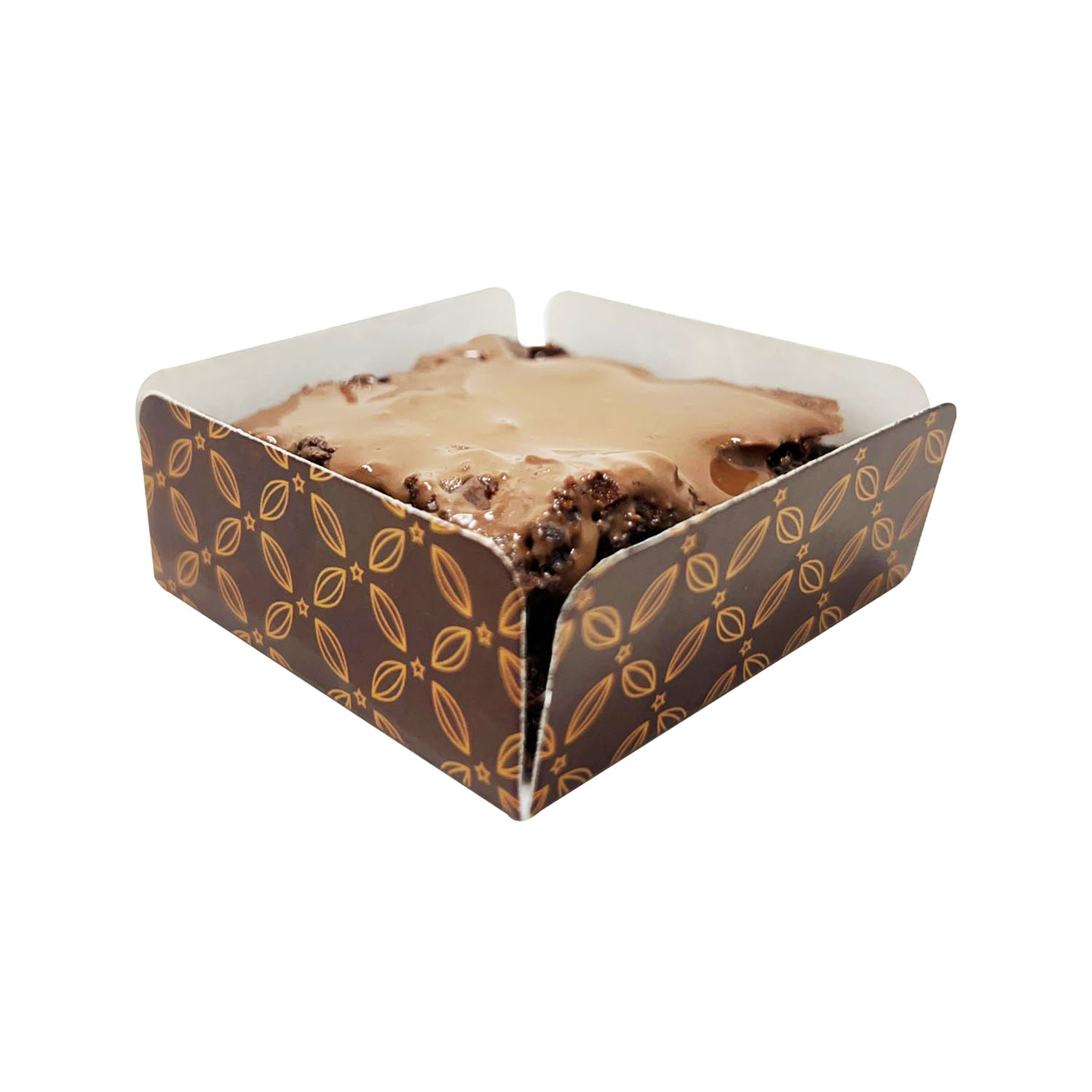 Forminha Berço p/ Brownie / Palha Italiana (5,7 x 5,7 x 2,3 cm) - 100 unidades