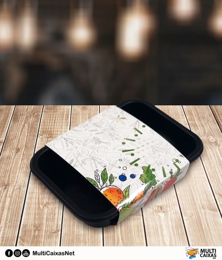 Cinta p/ Marmita (35 x 11 cm) Laminada e Colada Personalizada
