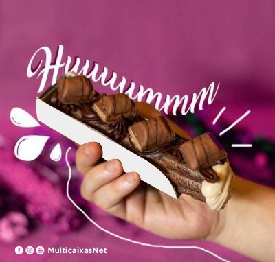 Embalagem para Churros, bomba chocolate, Eclair (14 cm) - 100 Unidades