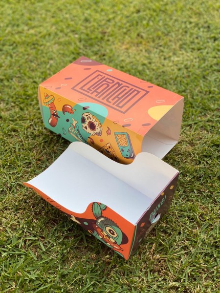Embalagem p/ Hot Dog c/ Trava Pancho (22 x 12 x 10 cm) Personalizado