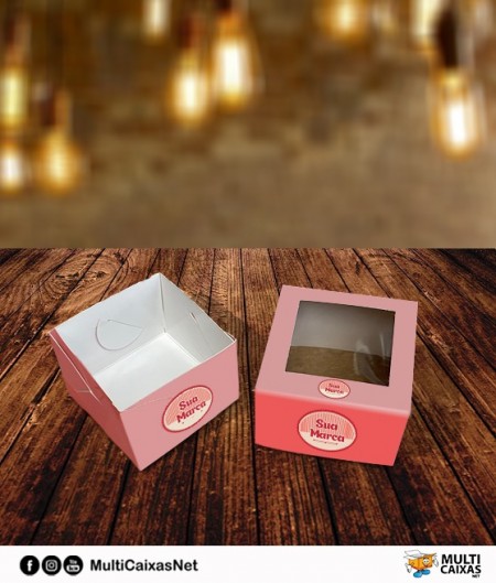 Embalagem Multiuso para Doces (7 x 7 x 5 cm) Personalizada