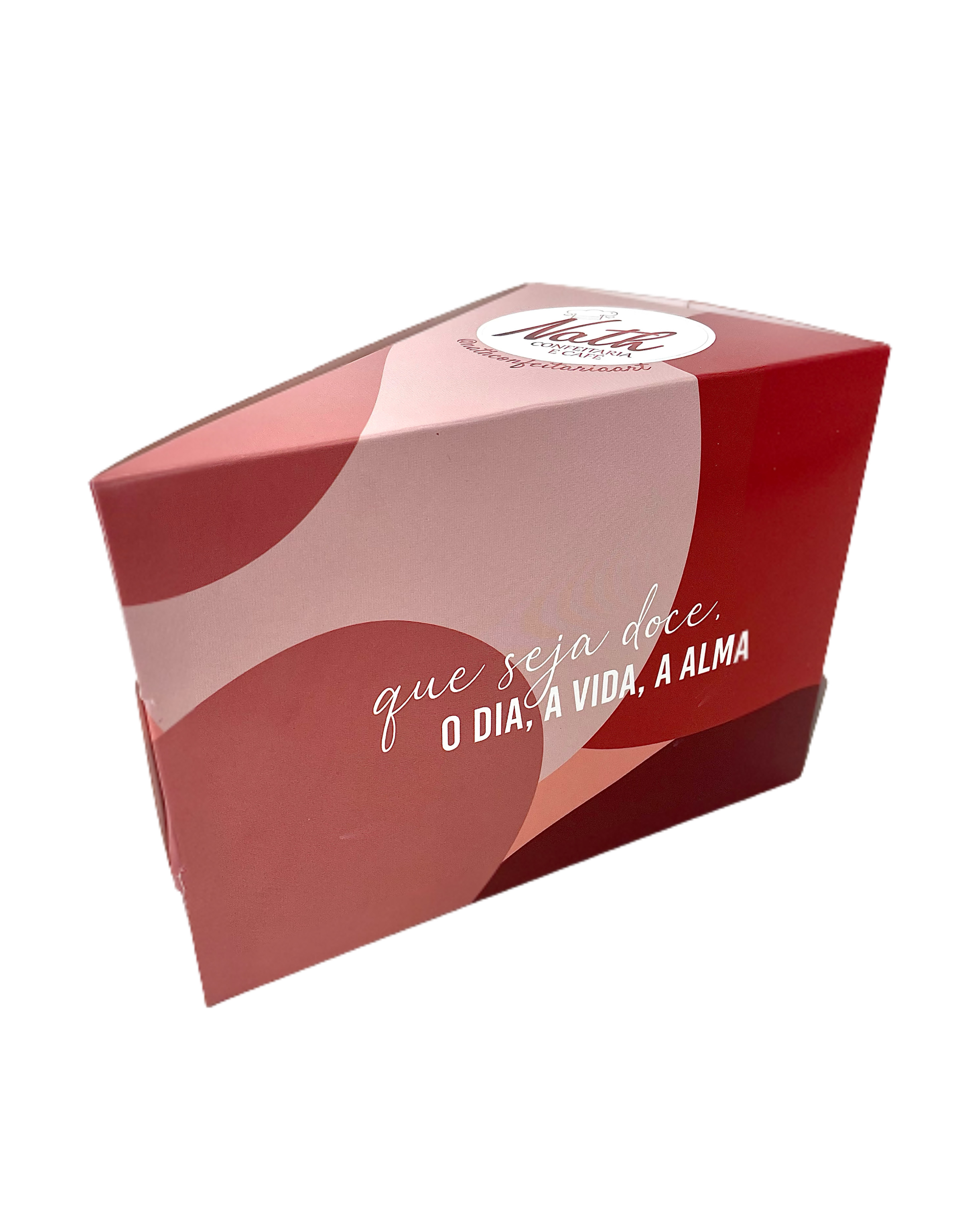 Embalagem Bolo Fatia s/ Berço (17 x 10 x 12 cm) Personalizada