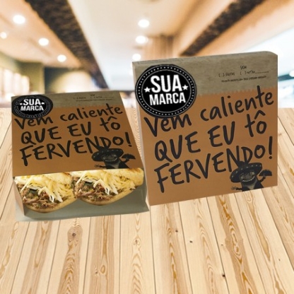 Embalagem Caixa para Gorditas Personalizada
