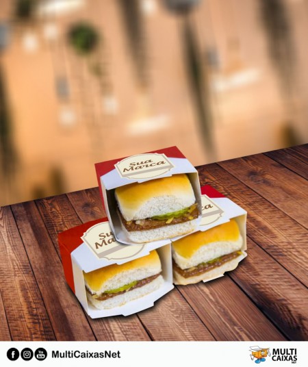 Embalagem para Lanche modelo Cartucho Personalizada
