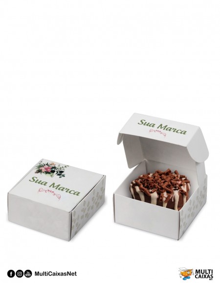 Embalagem Multiuso para Doces (8 x 8 x 4 cm) Personalizado