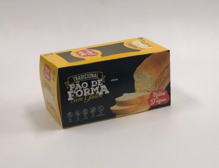 Embalagem para Pão Delivery (10,5 x 11 x 22 cm) Personalizada
