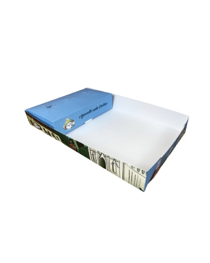 Embalagem Bandeja com Porta Molho c/ base p/ 3 molhos (25 x 14 x 4 cm) Personalizada