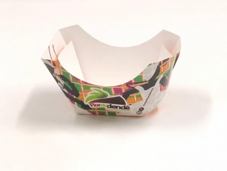 Embalagem Barca para Acarajé (7,7 x 6 x 8 cm) Personalizada