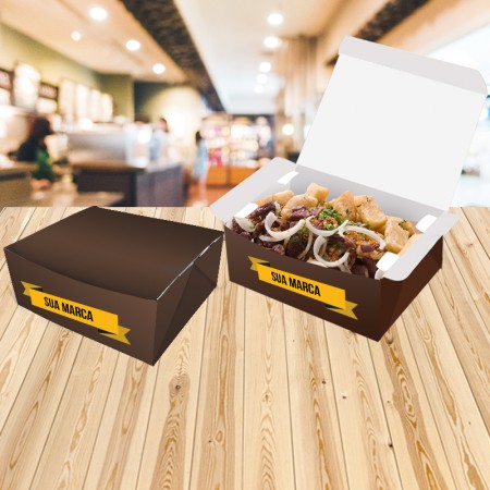 Embalagem Antivazamento Delivery (18 x 14,5 x 5,5 cm) Personalizada