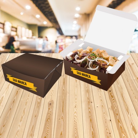 Embalagem Antivazamento Delivery (30 x 25 x 8 cm) laminação interna e externa Personalizada