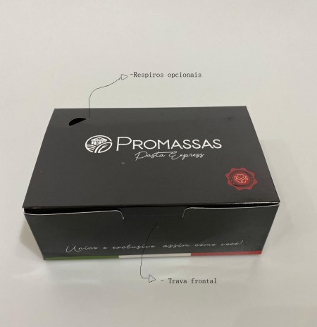 Embalagem AntiVazamento Delivery Pequena (15 x 10 x 5,5 cm) Personalizada