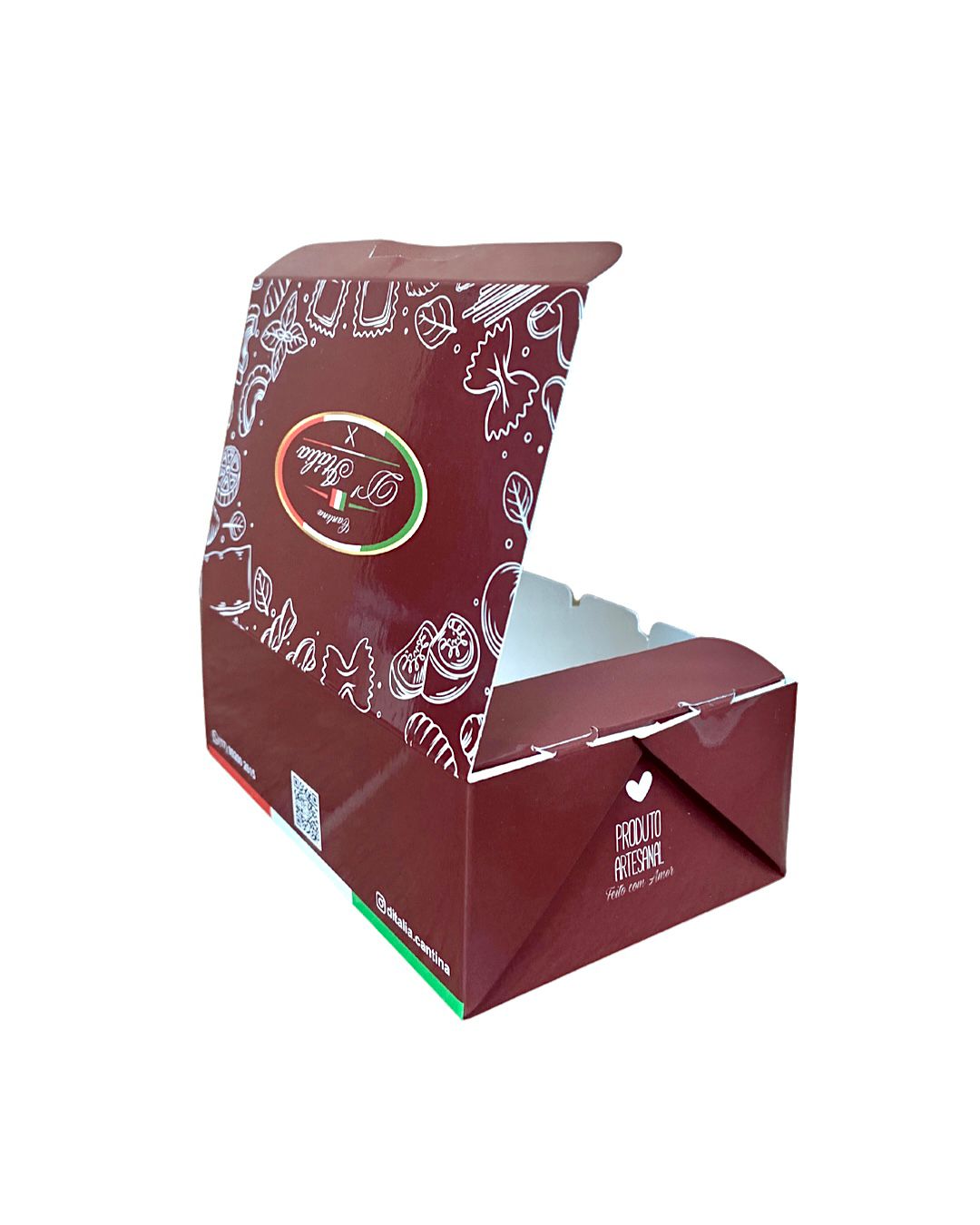 Embalagem AntiVazamento Delivery Pequena (15 x 10 x 5,5 cm) Personalizada