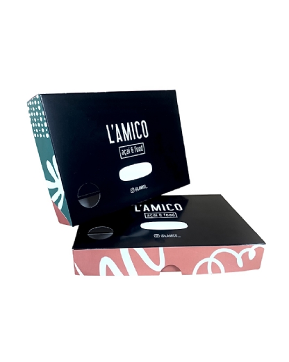 Embalagem Multiuso para Delivery (19 x 13 x 3 cm) Personalizada