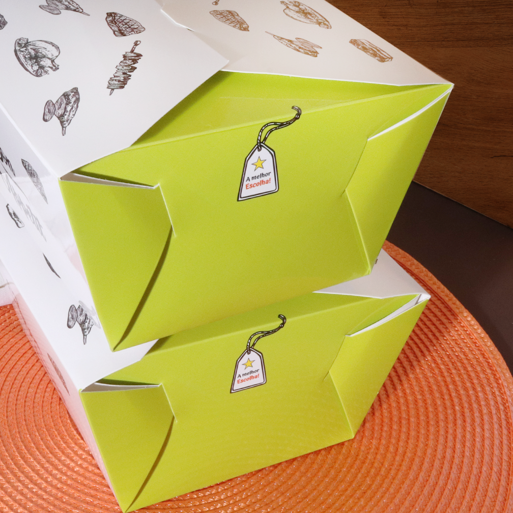 Embalagem antivazamento p/ Assados (14,5 x 12,5 x 9,5 cm) Personalizado
