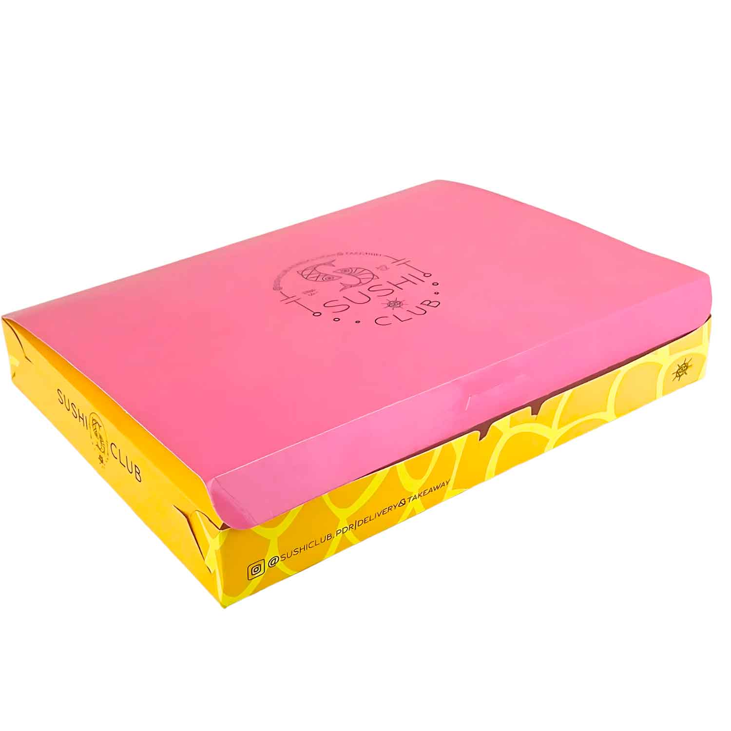 Embalagem p/ sushi, sashimi e combinados (30 x 23 x 4 cm) Personalizado