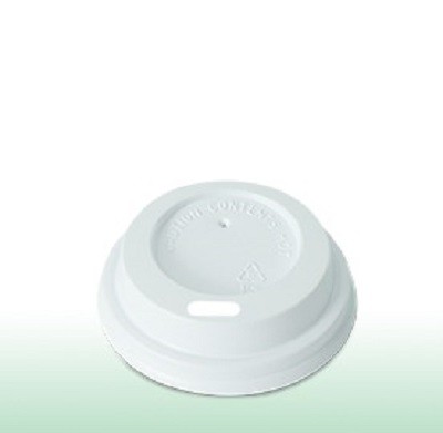 Tampa de Plástico PS p/ Copo 100 ml com Bico – 100 Unidades