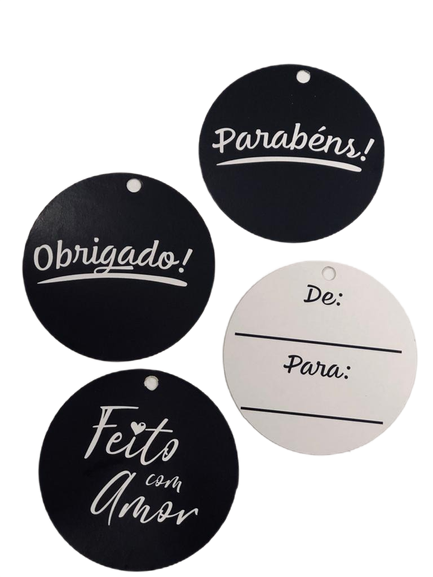 Tag Redonda (6 x 6 cm) 100 - Unidades