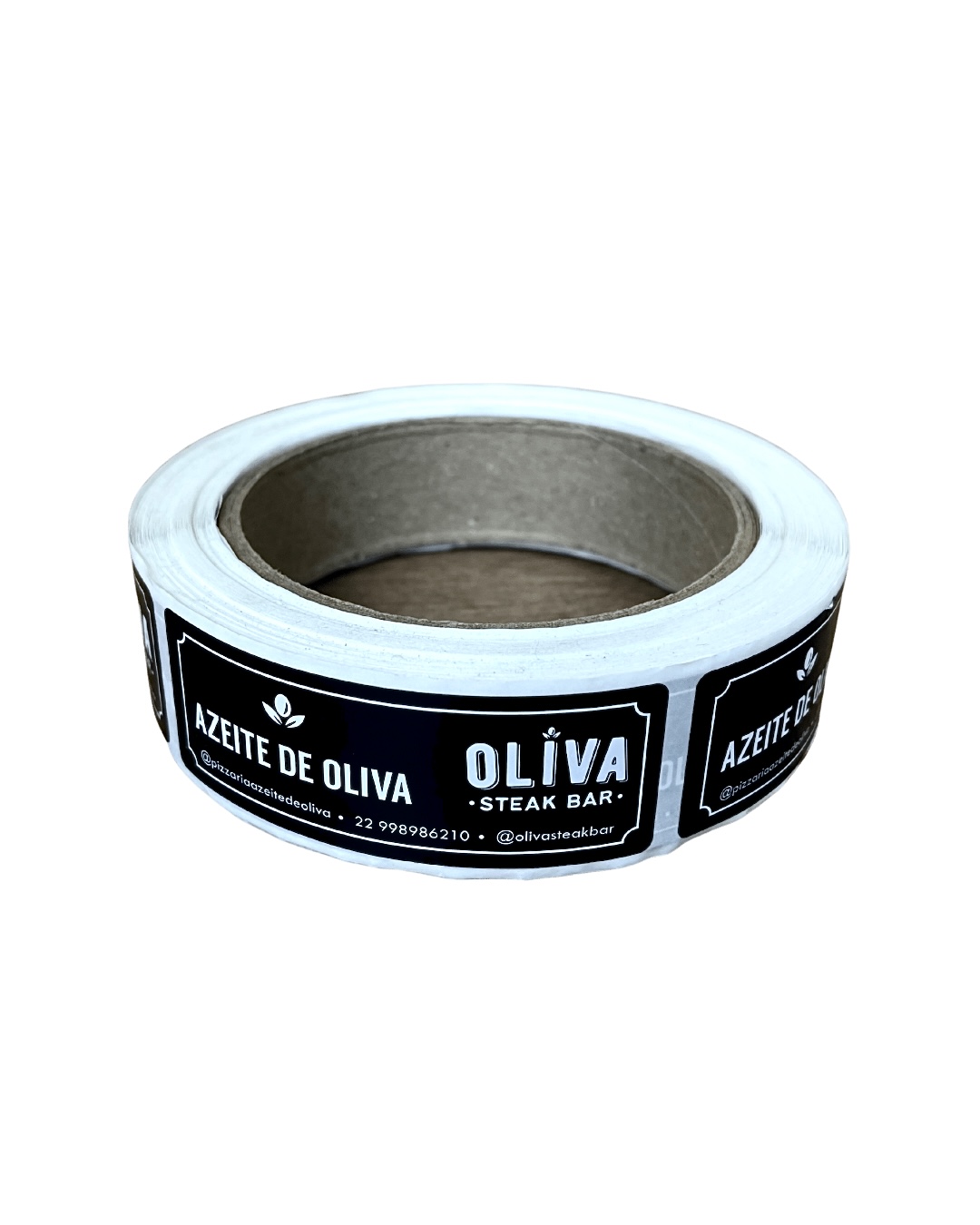 Etiqueta Lacre Adesivo Rolo (2,5 x 7 cm) 2 Cores Personalizada