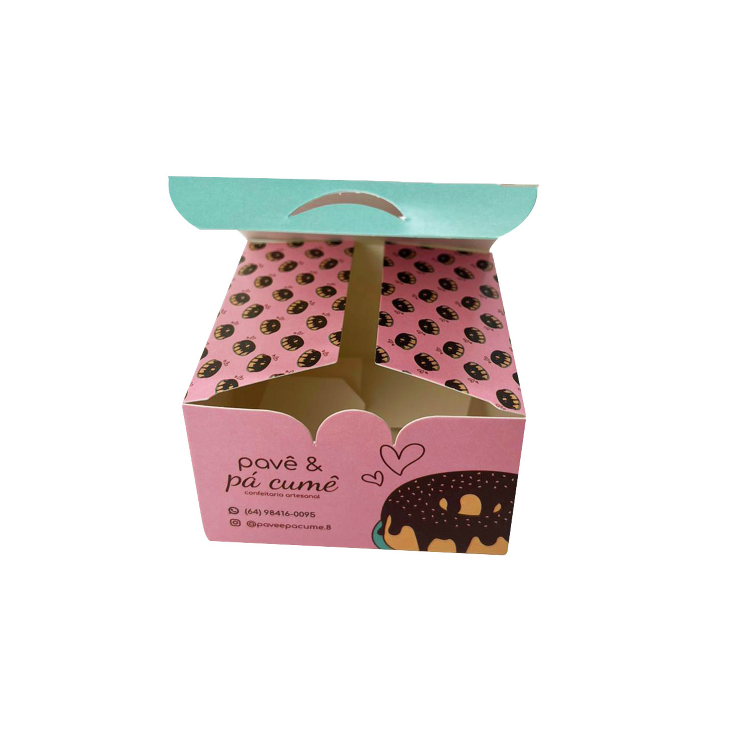 Embalagem Multiuso para Doces (8,5 x 8,5 x 5 cm) Personalizada