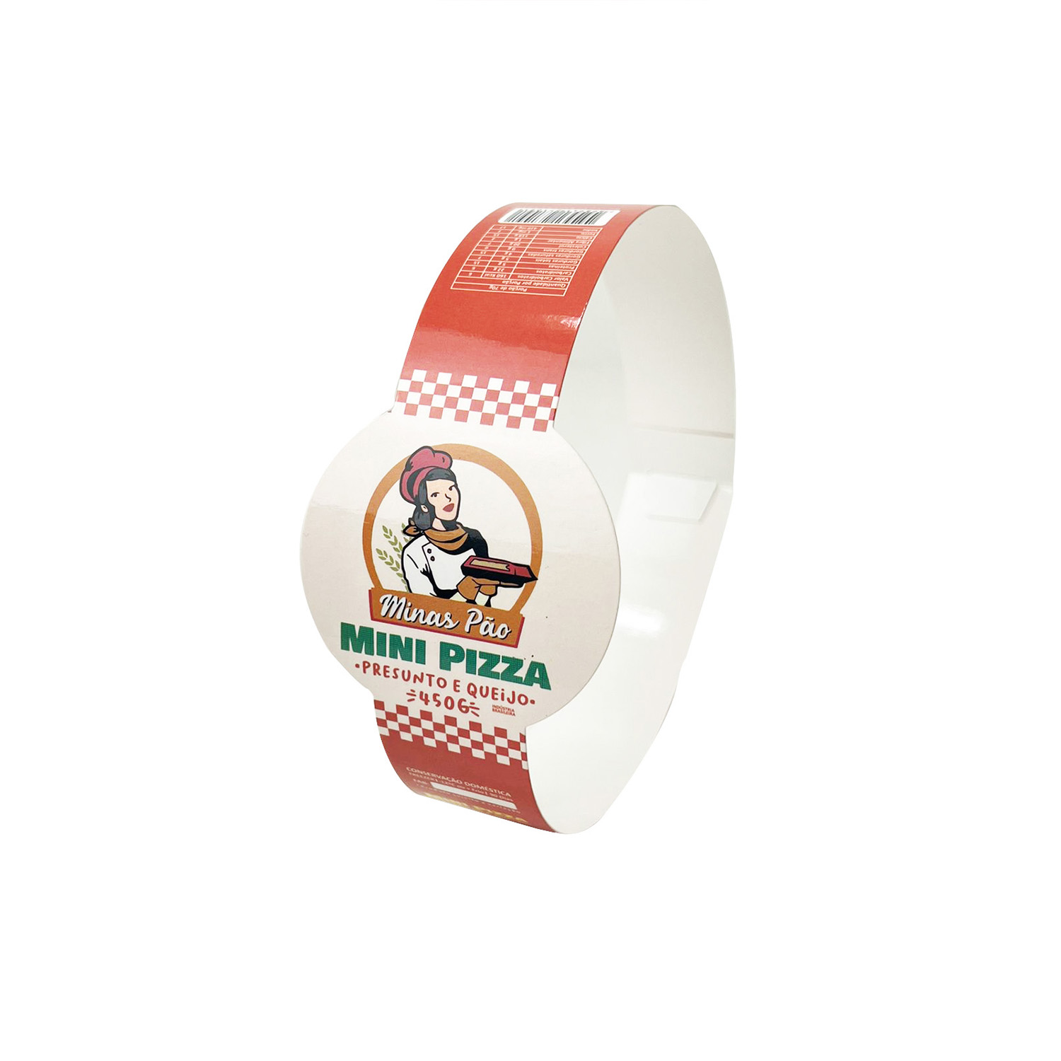 Cinta Para Caixa de Mini Pizza (50 x 7 cm) Personalizada
