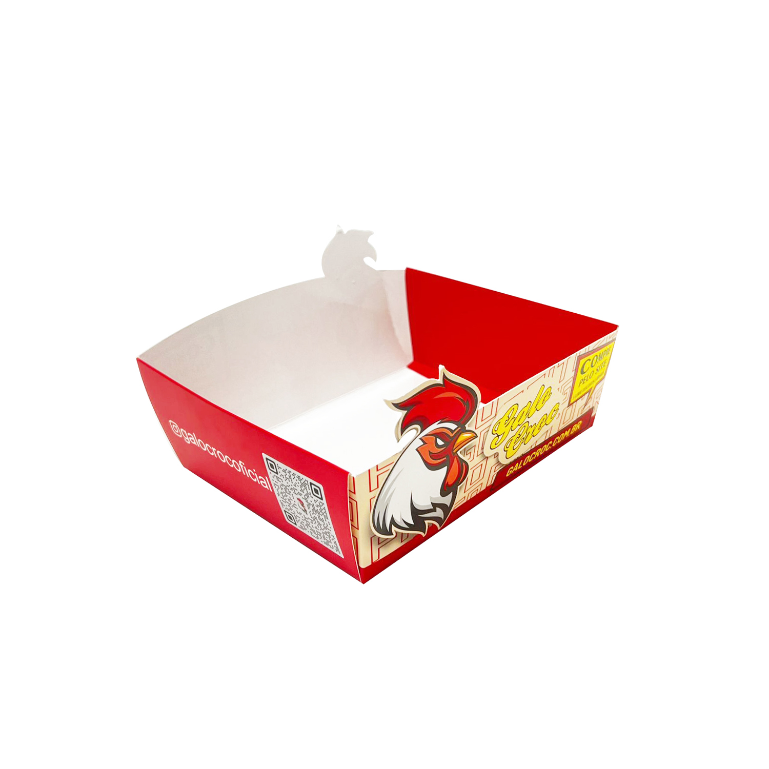 Embalagem Barca Para Porções (13 x 9 x 5,5 cm) Personalizada