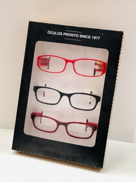 Embalagem para óculos com visor de acetato (25 x 18 x 3 cm) c/ berço Personalizado