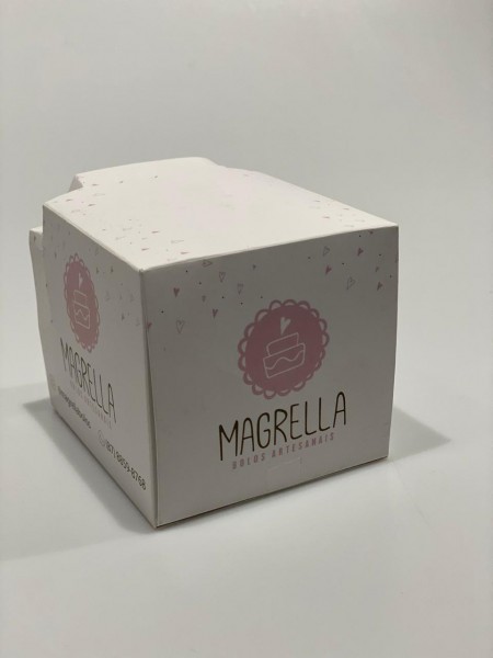 Embalagem para Mini Bolo (8 x 8 x 8 cm) Personalizado