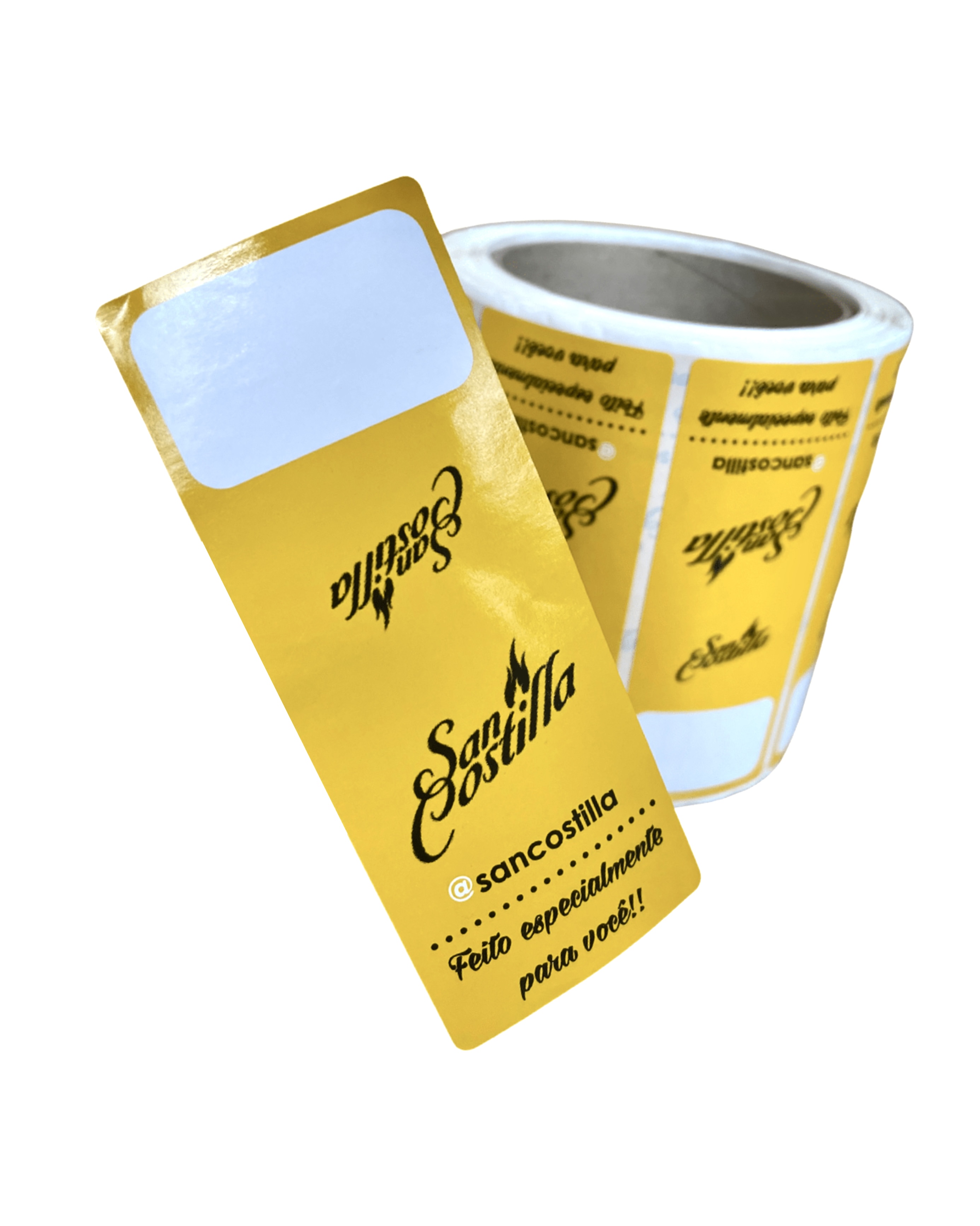 Lacre adesivo (10 x 4 cm) 2 cores Personalizado